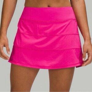 NEW Lululemon Hot Pink pace Rival Skirt 
long length 14.5-15"